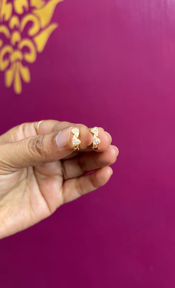 Rose gold earrings RG013