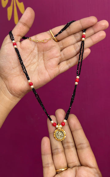 Black beads 18inches BB008