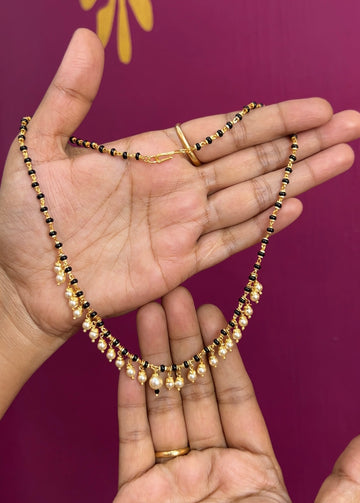 Black beads 16inches BB007
