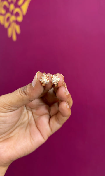 Rose gold earrings RG012