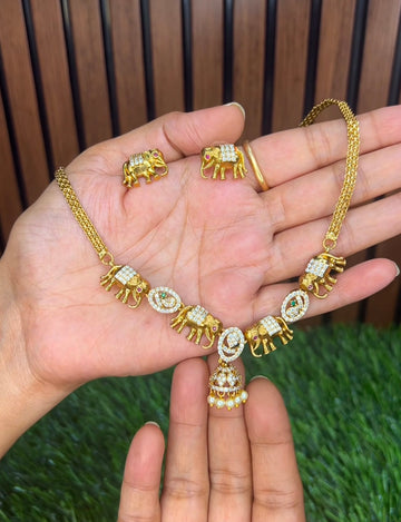 Antique finish necklace