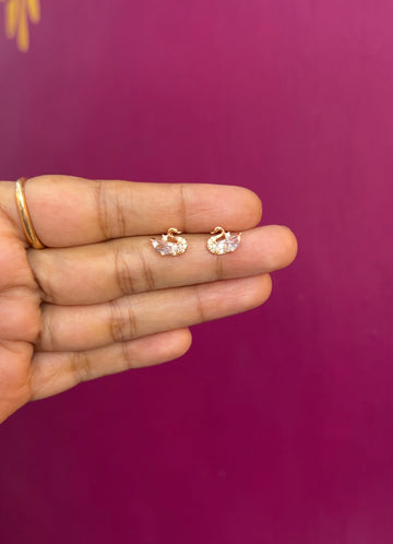 Rose gold earrings