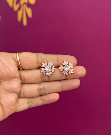 Rose gold earrings RG008
