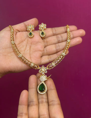 Antique finish necklace NK023
