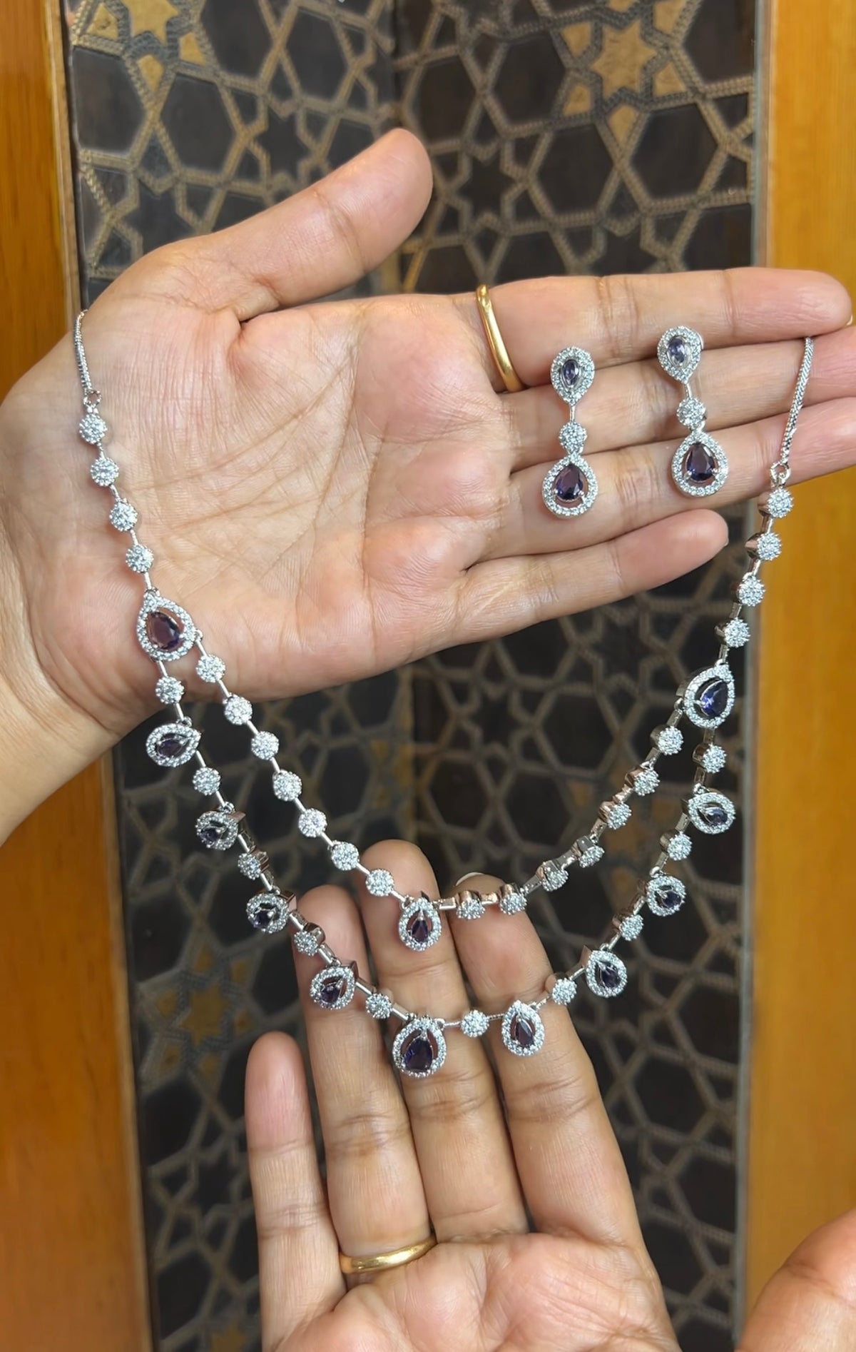 Rhodium necklace RHNK004