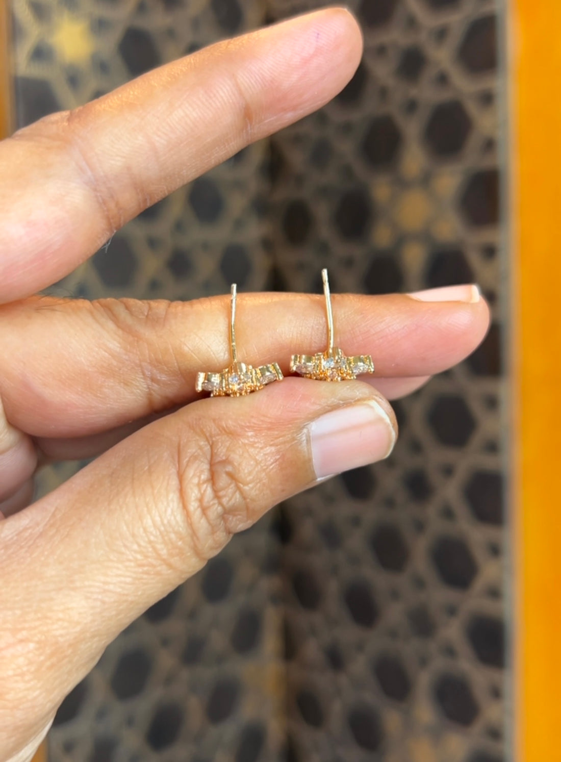 Rose gold earrings RG027