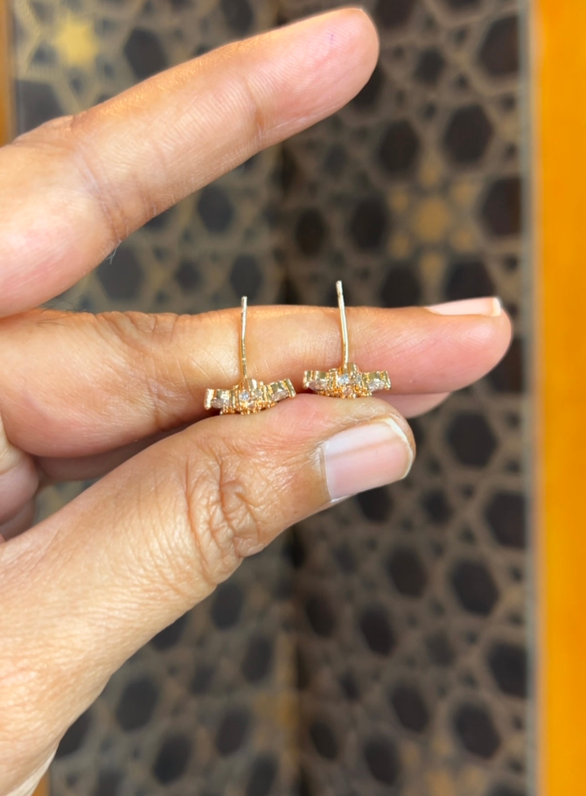 Rose gold earrings RG027