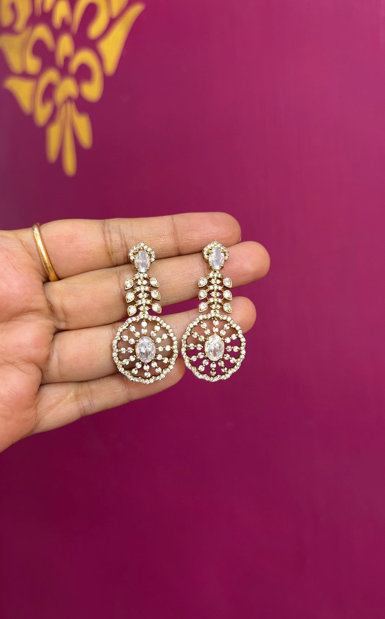 Mehendi Victorian earrings