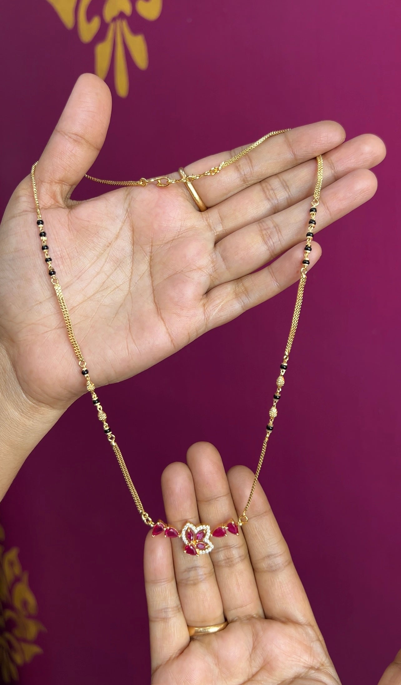 Black beads 18inches BB053