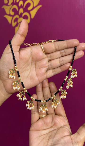 Black beads 16inches BB039