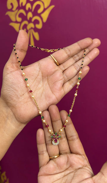 Black beads 16inches BB036