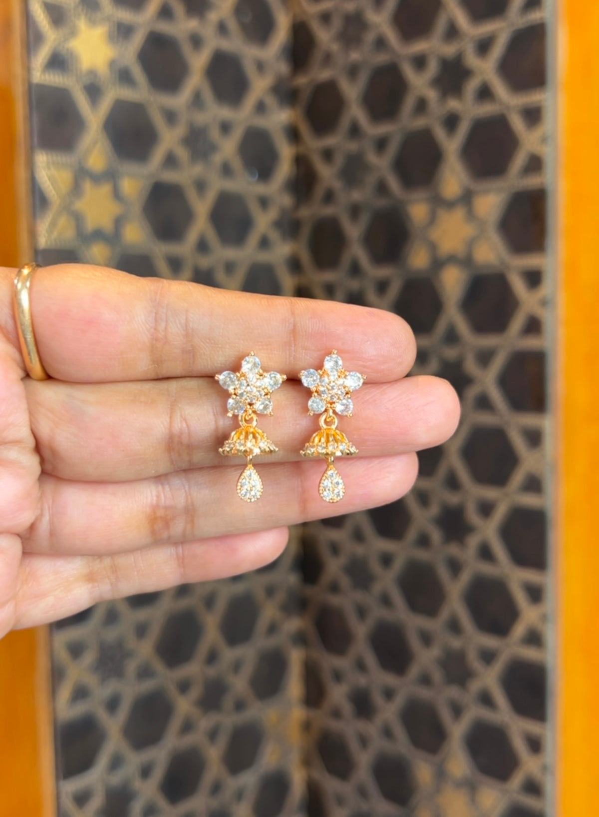 Rose gold earrings RG027