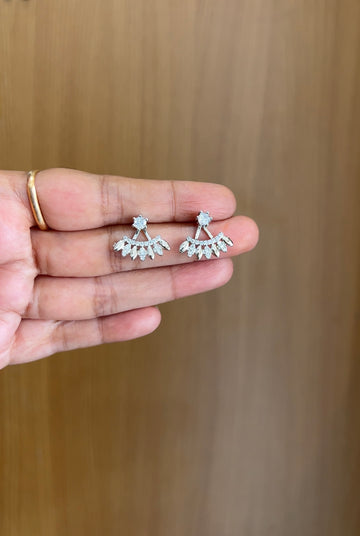 Rhodium finish Earrings ER209
