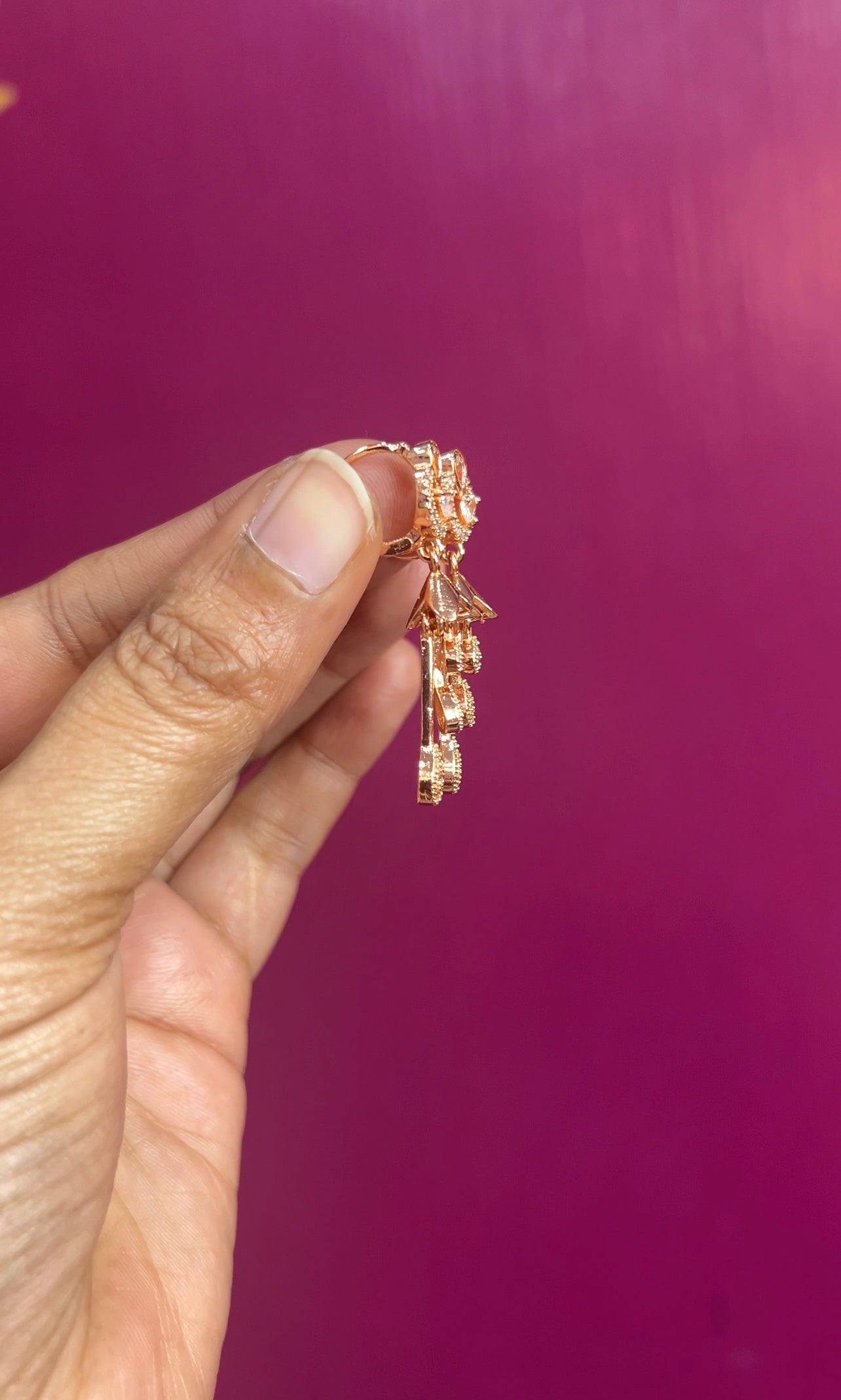 Rose gold earrings RG016