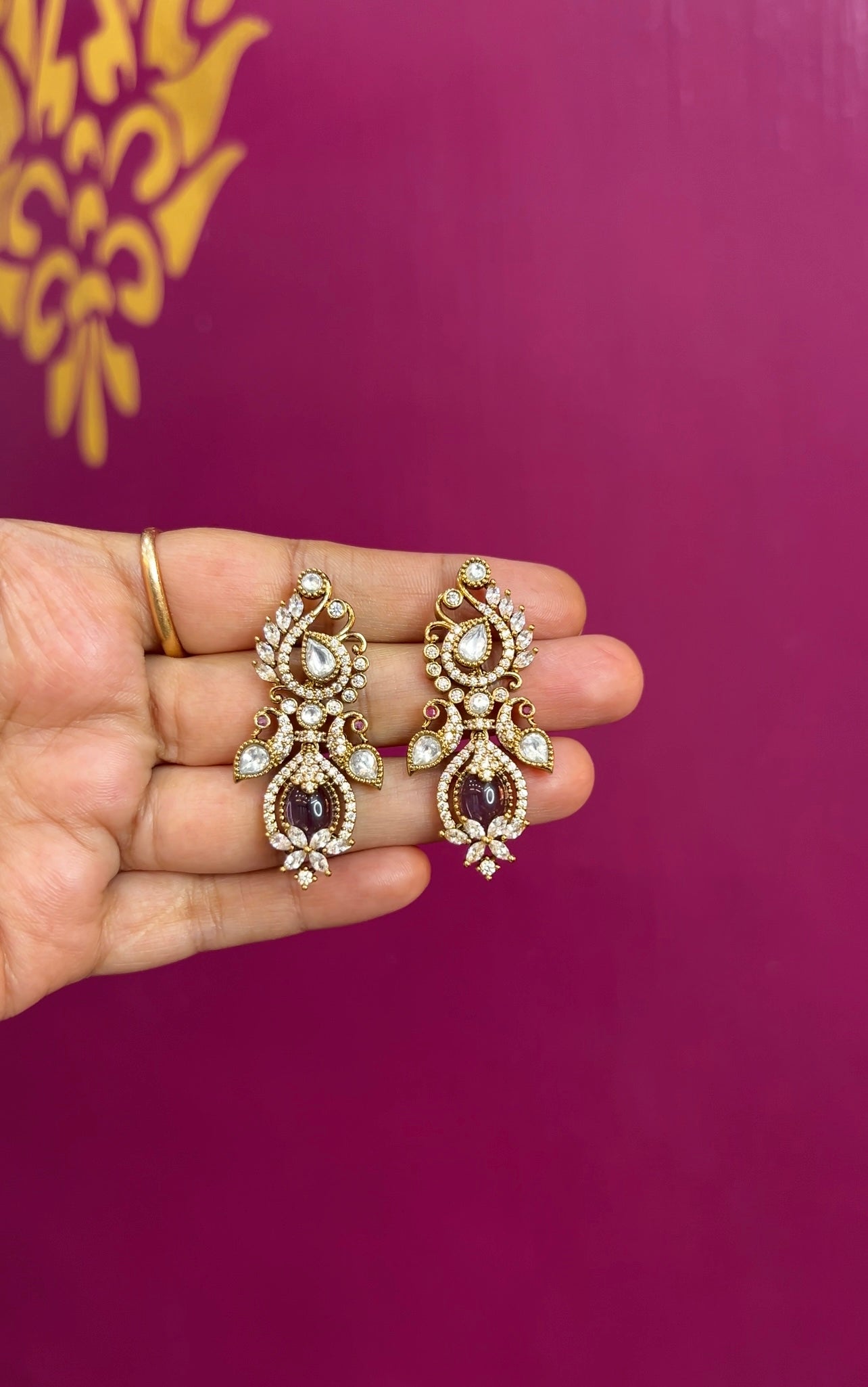 Mehendi Victorian earrings