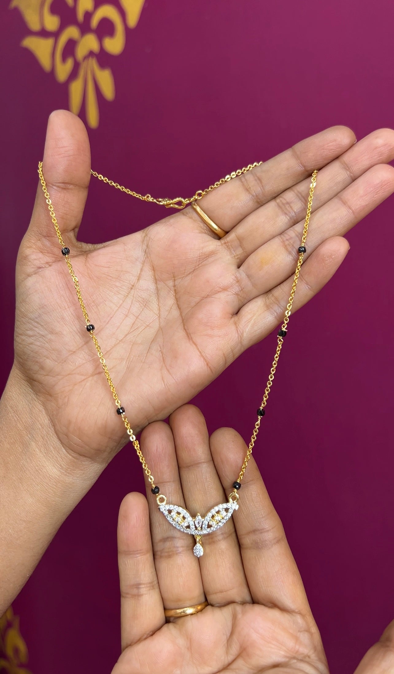 Black beads 16inches BB055