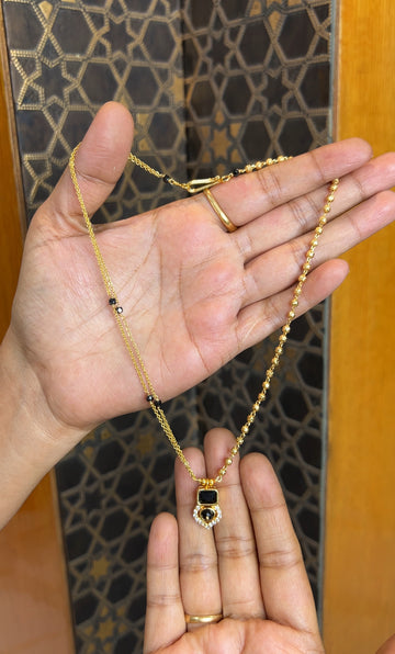 Black beads 16inches BB086
