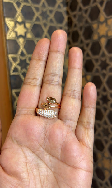 Rose gold adjustable ring RGFR001