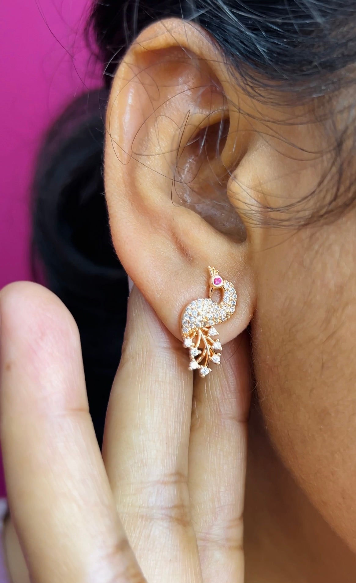 Rose gold Blackbeads 16inches RGBB001