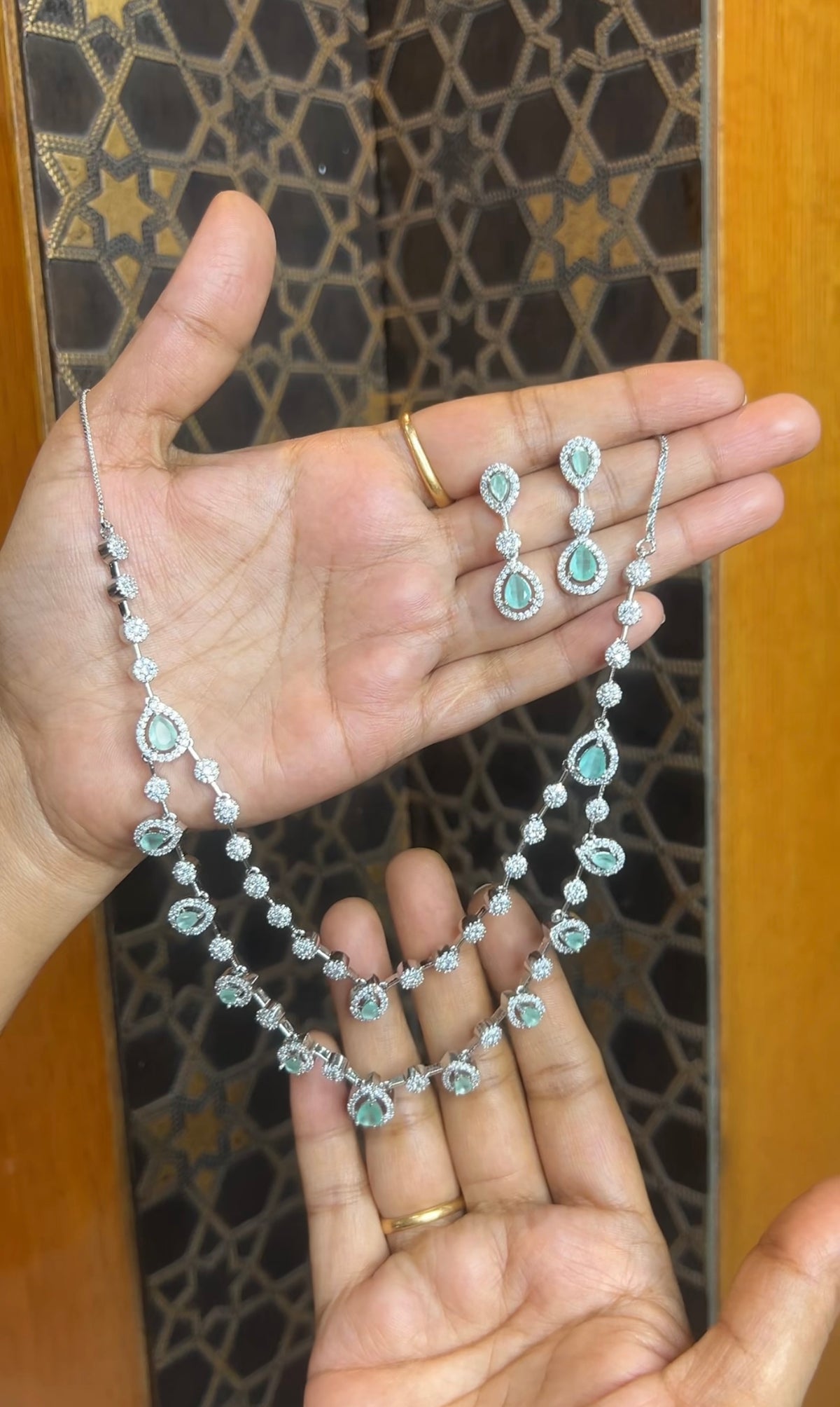 Rhodium necklace RHNK004