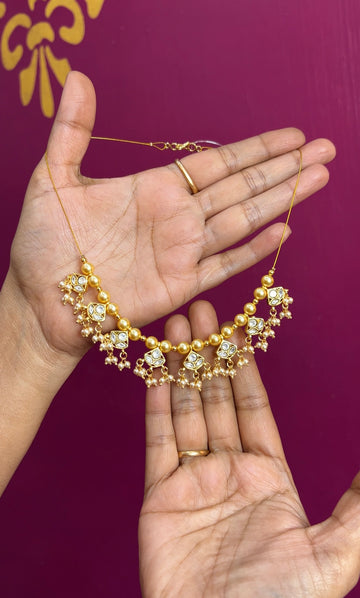 Kundan invisible chain 16inches INC003