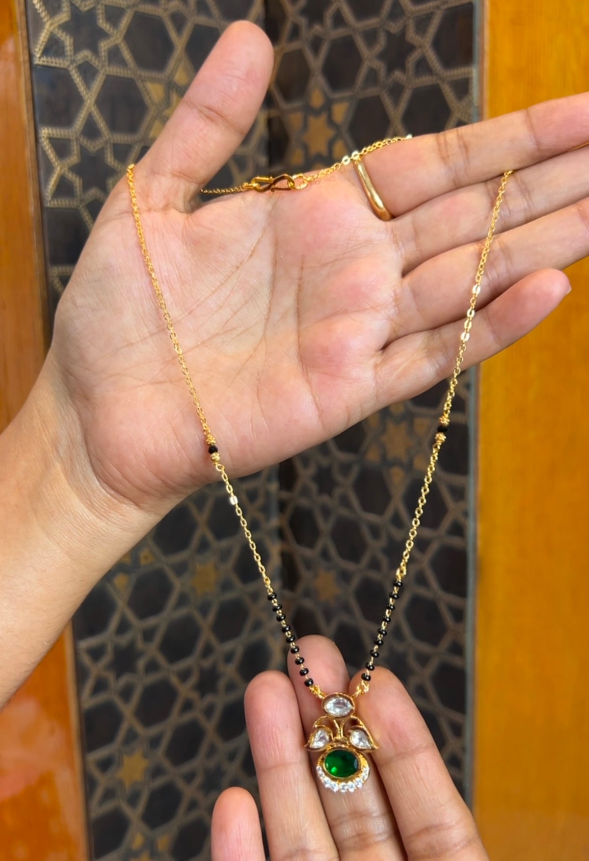 Black beads 18inches BB115