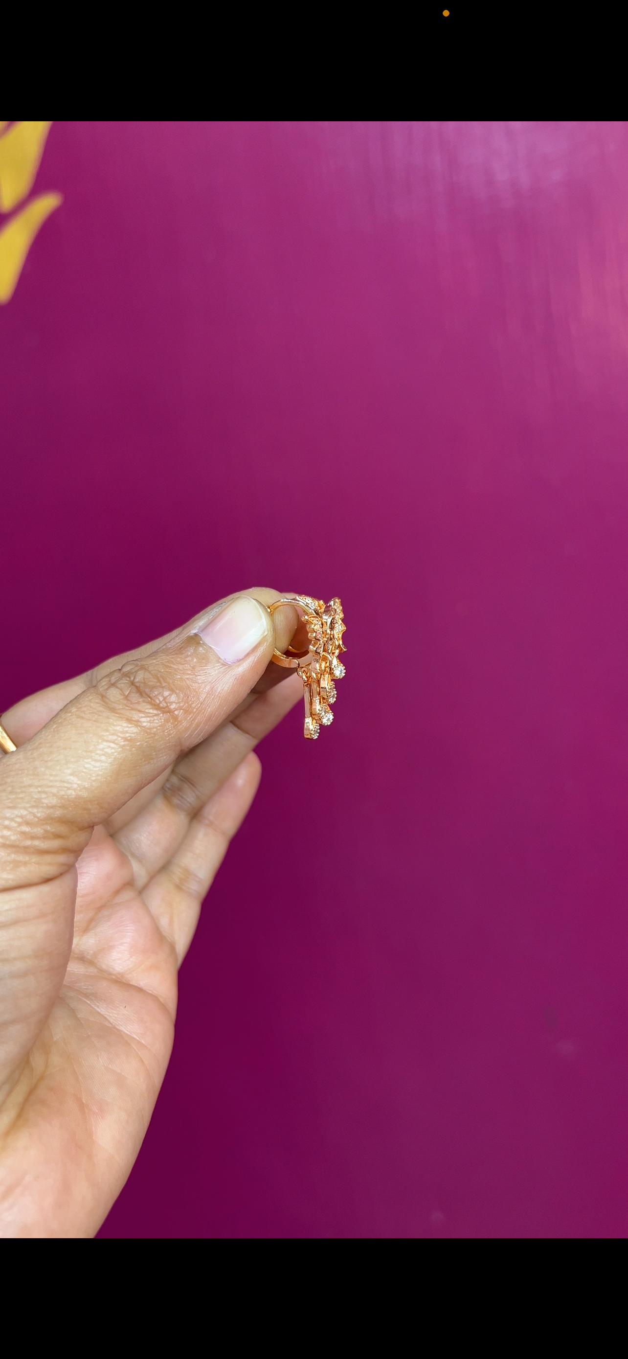 Rose gold earrings RG020