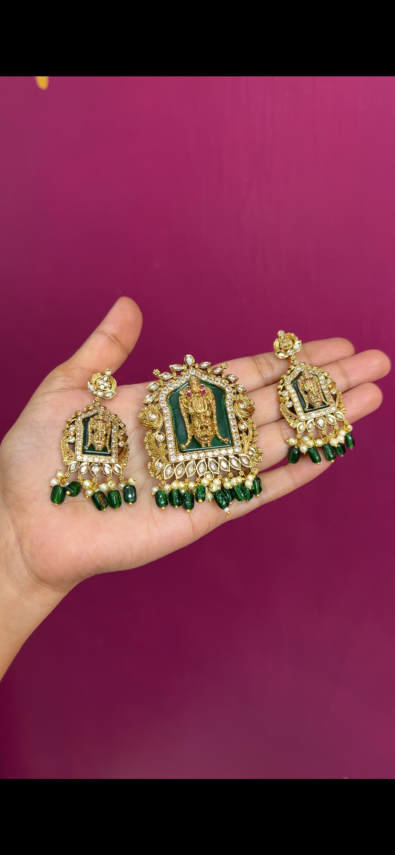 Antique finish locket set LS005