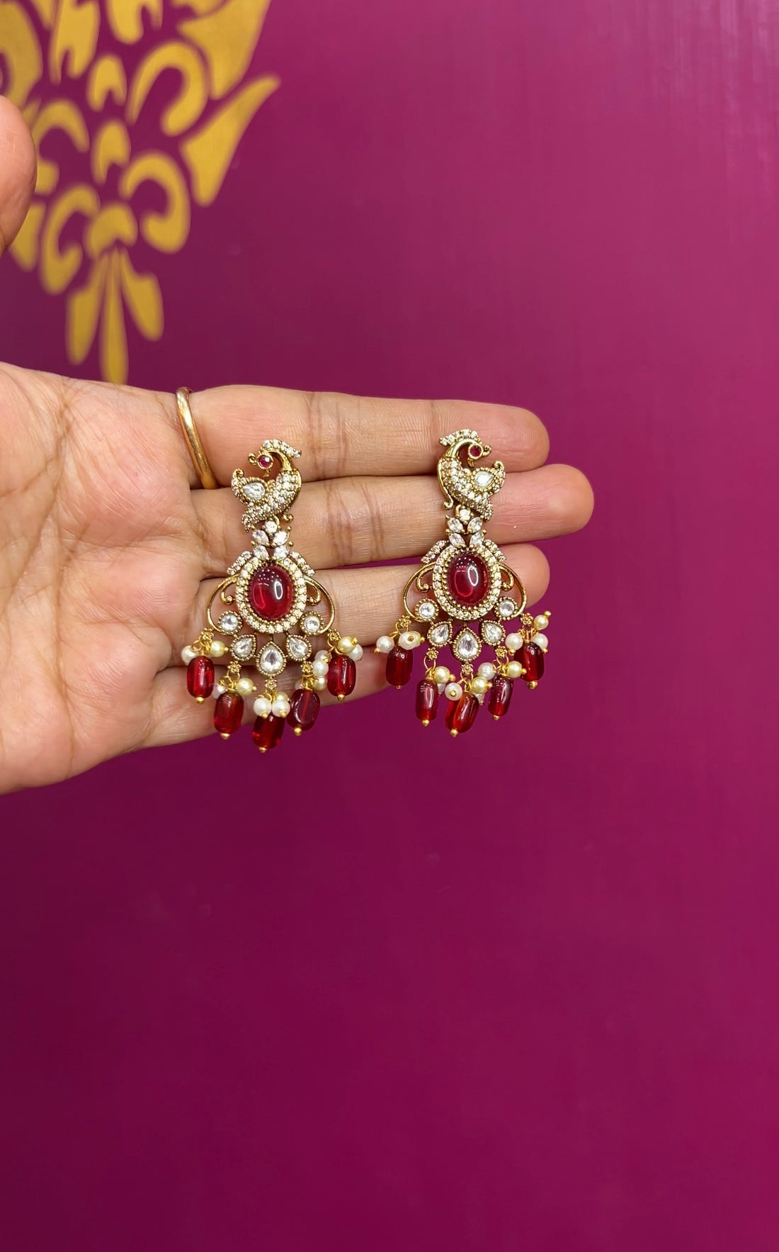 Mehendi Victorian earrings