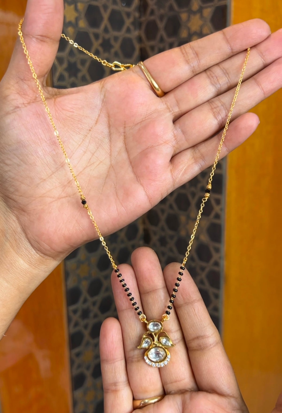 Black beads 18inches BB115
