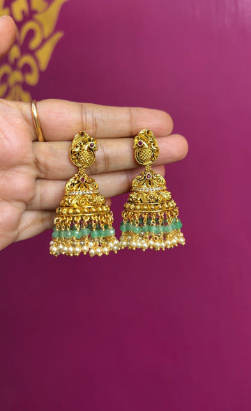 Antique finish earrings ER089