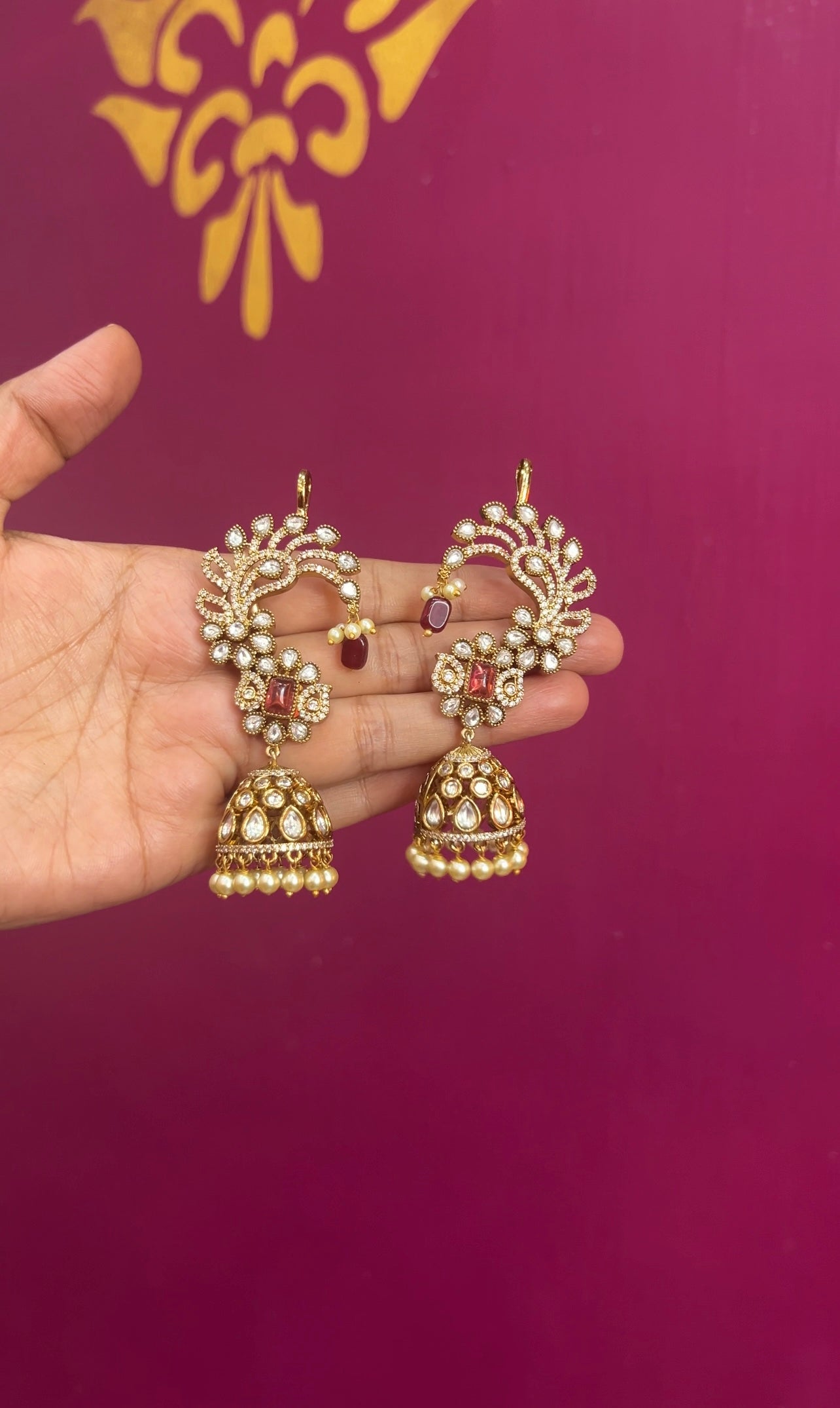 Mehendi Victorian earrings