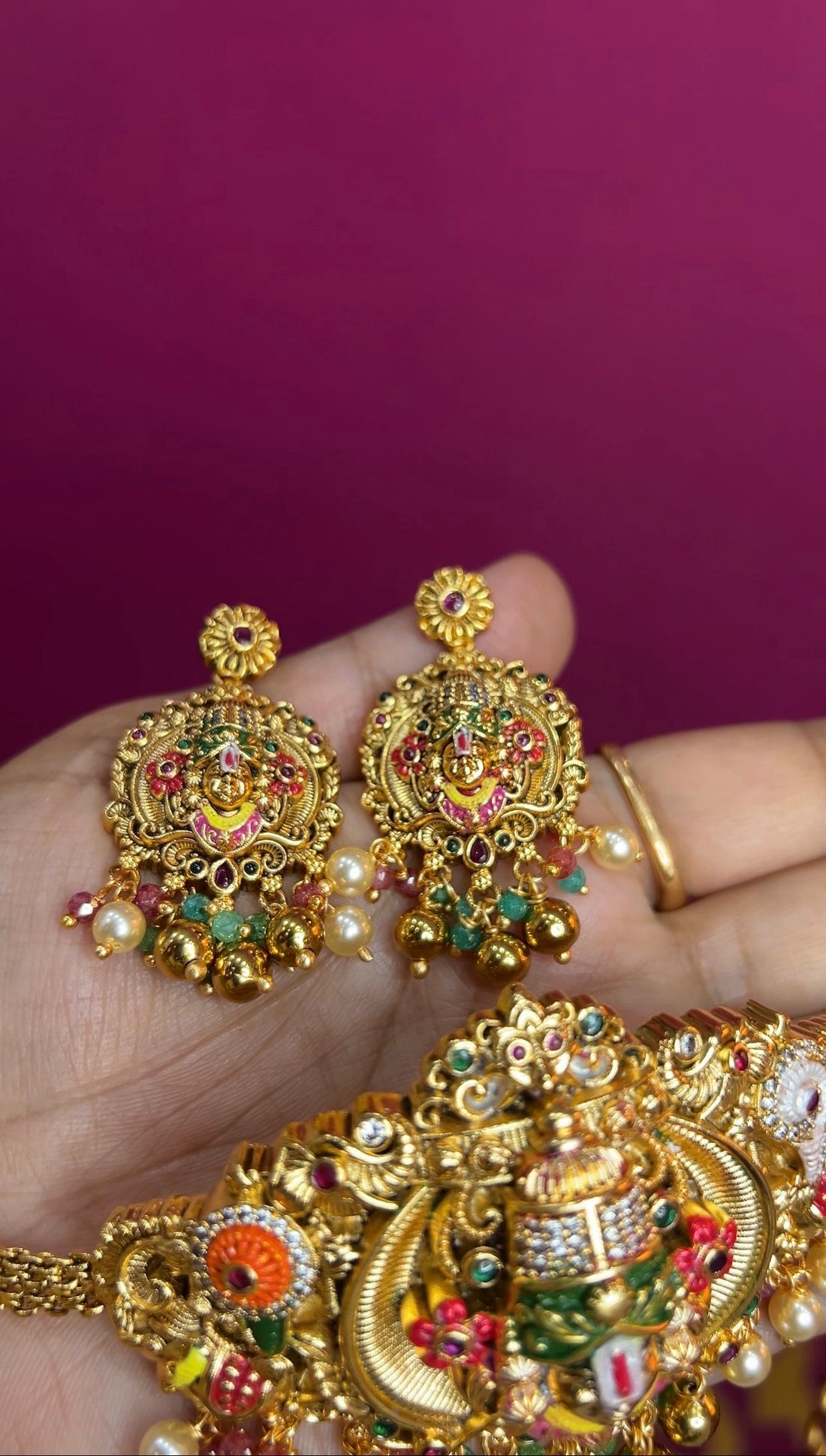 Meenakari Chocker set NK124