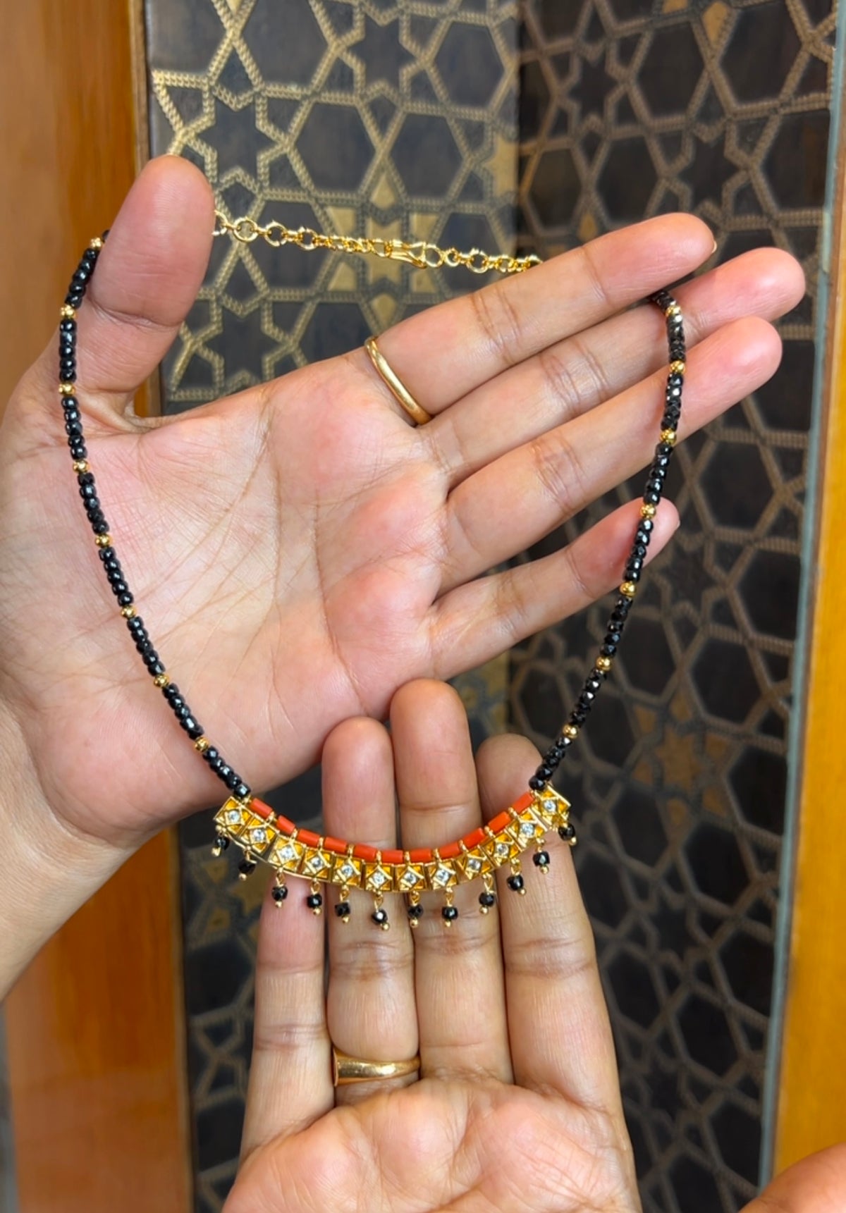 Black beads 16inches BB110