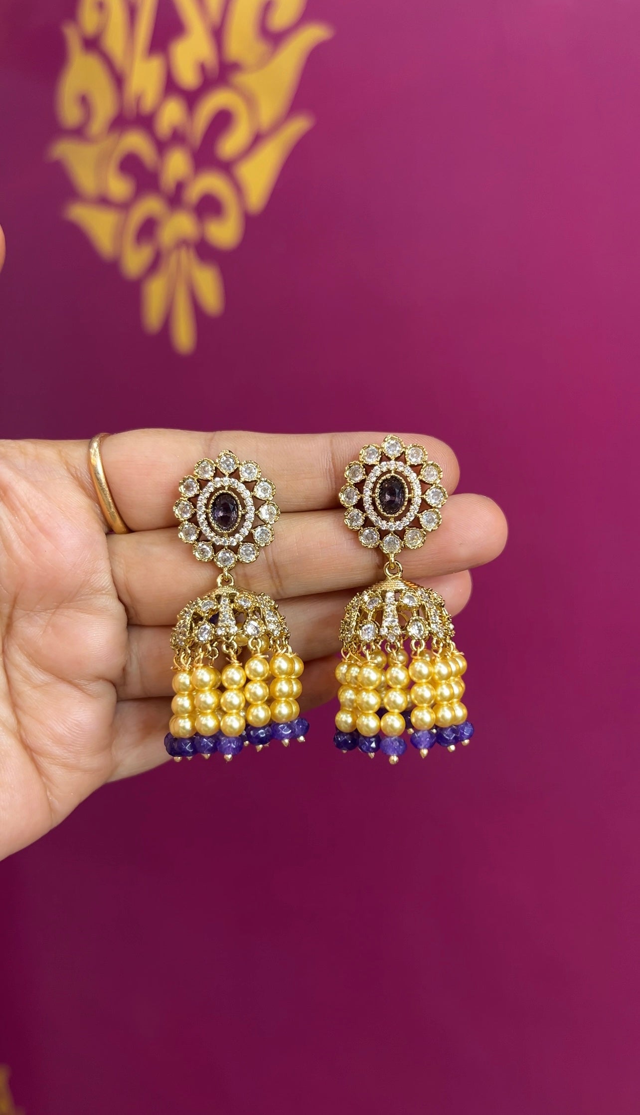 Mehendi Victorian earrings ER135