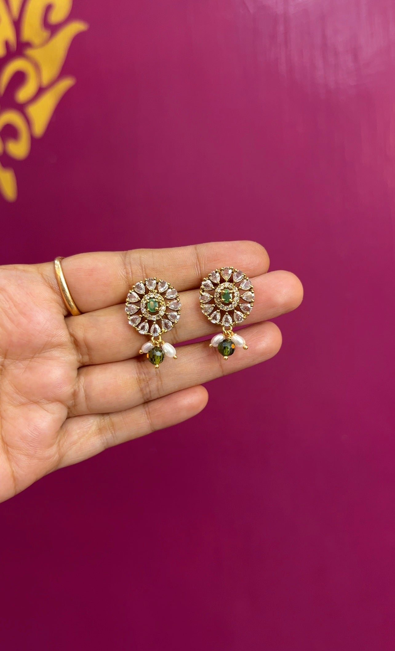 Antique finish Earrings ER094