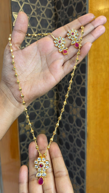 Chain with locket set 18inches BCH066