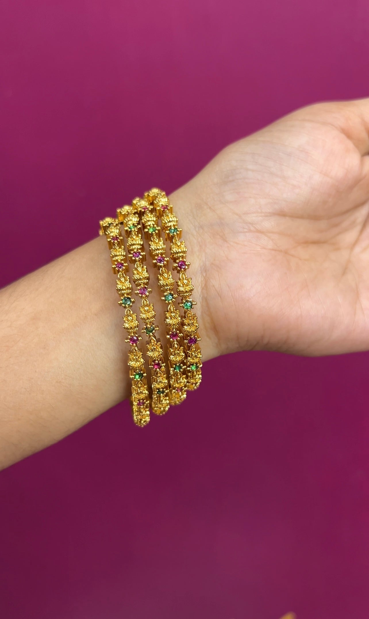 Antique finish bangles CZB002