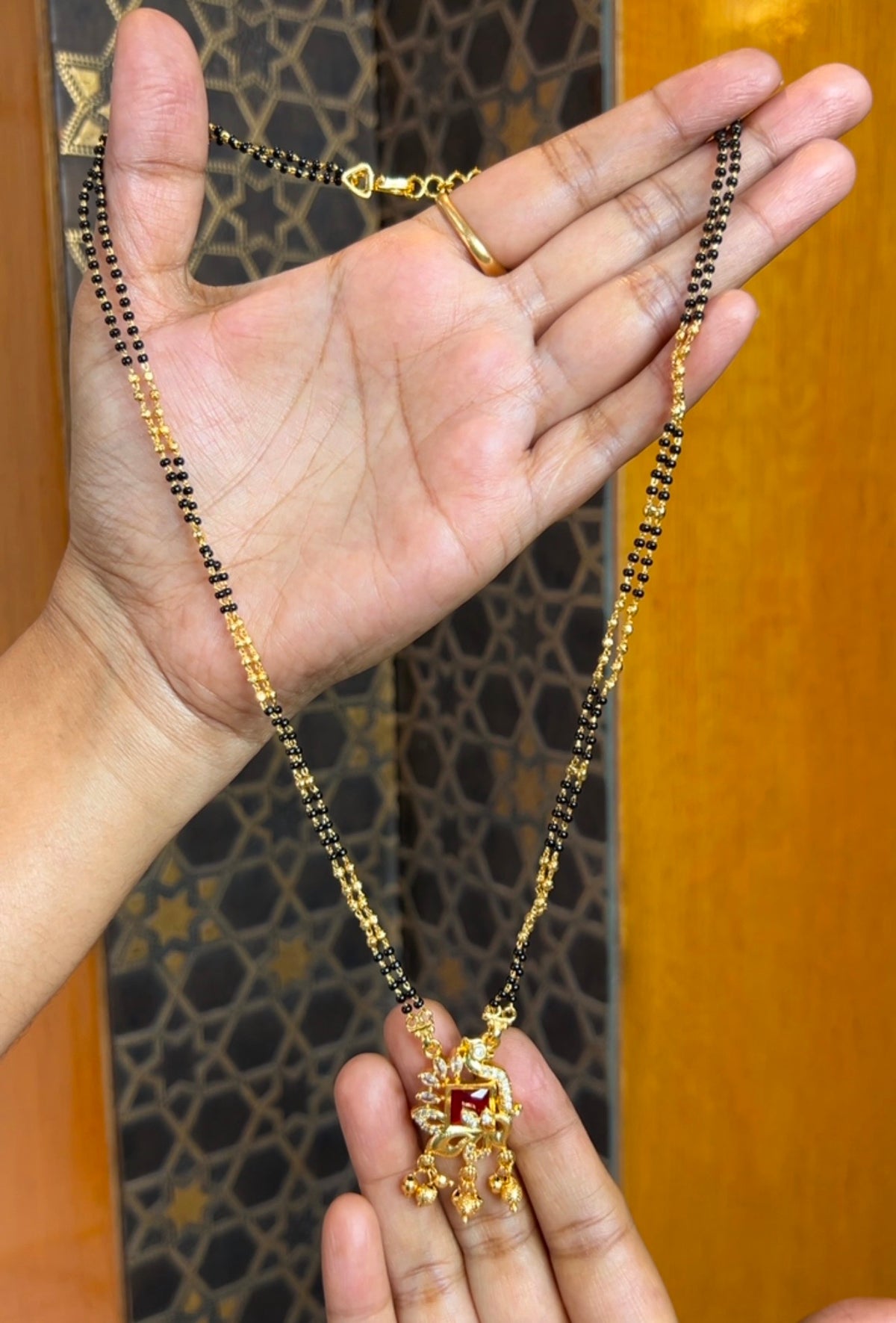 Black beads 18inches BB104