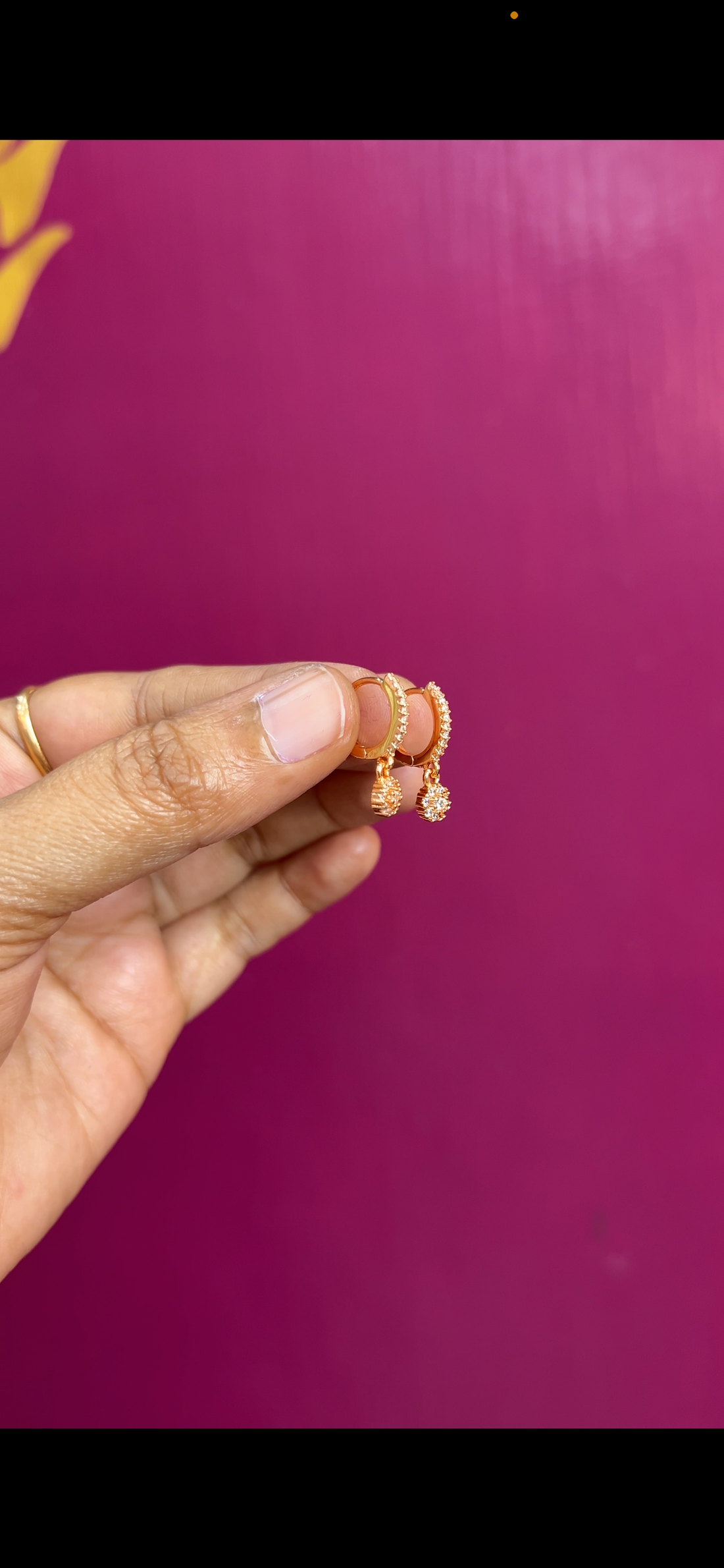 Rose gold earrings RG021