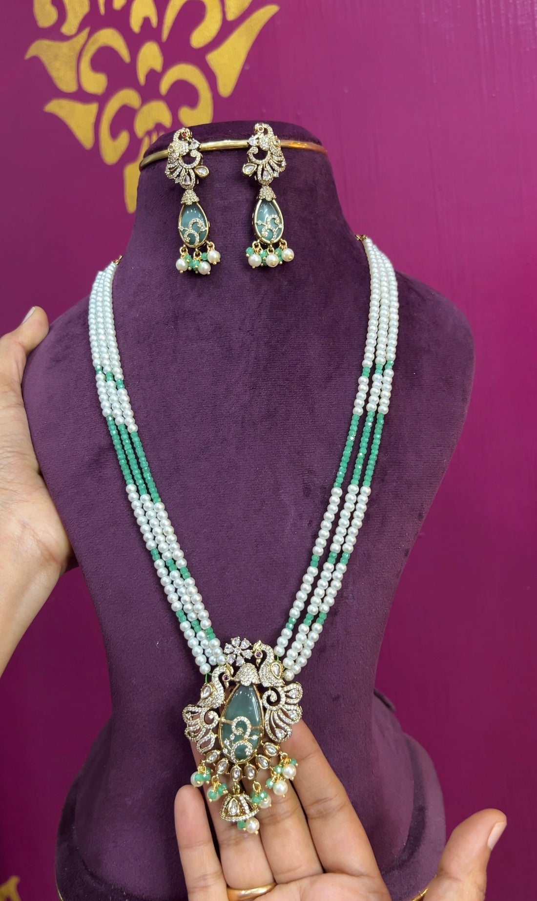 Victorian finish beads chain 20inches