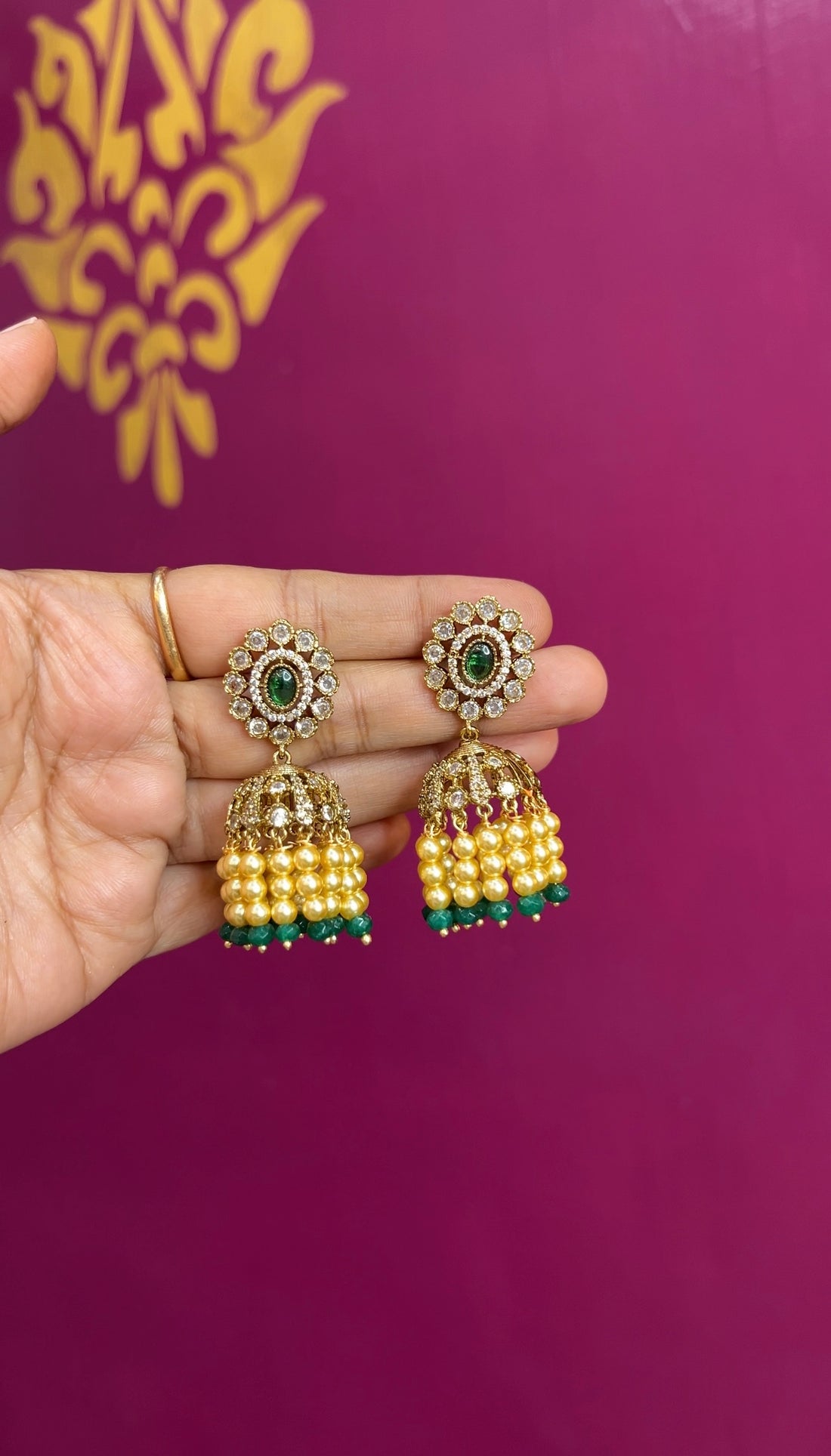 Mehendi Victorian earrings ER135