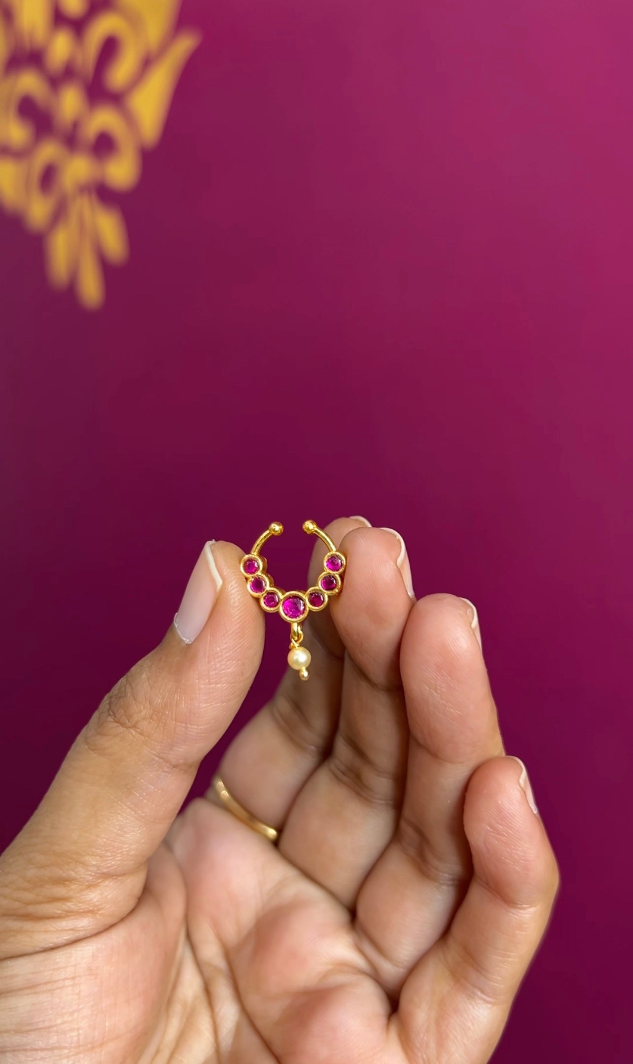 Kundan Nose pin NP001