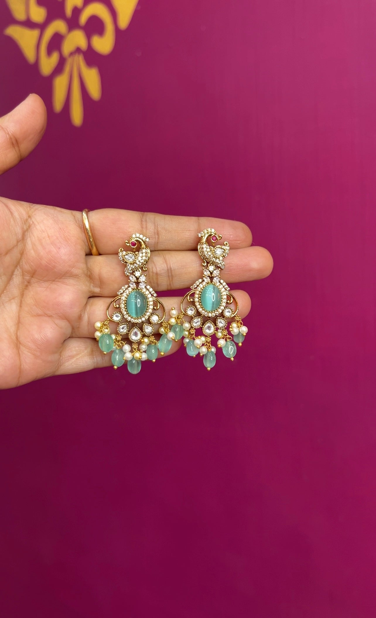 Mehendi Victorian earrings