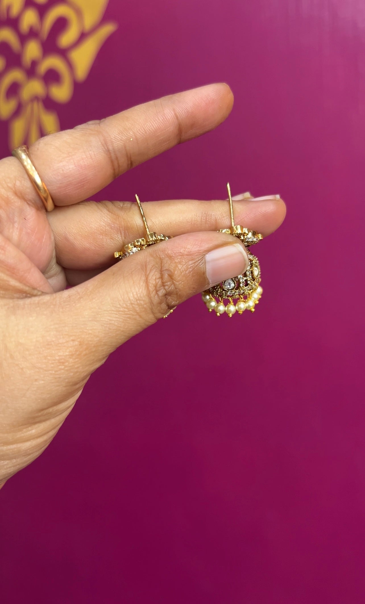 Victorian finish Earrings ER099