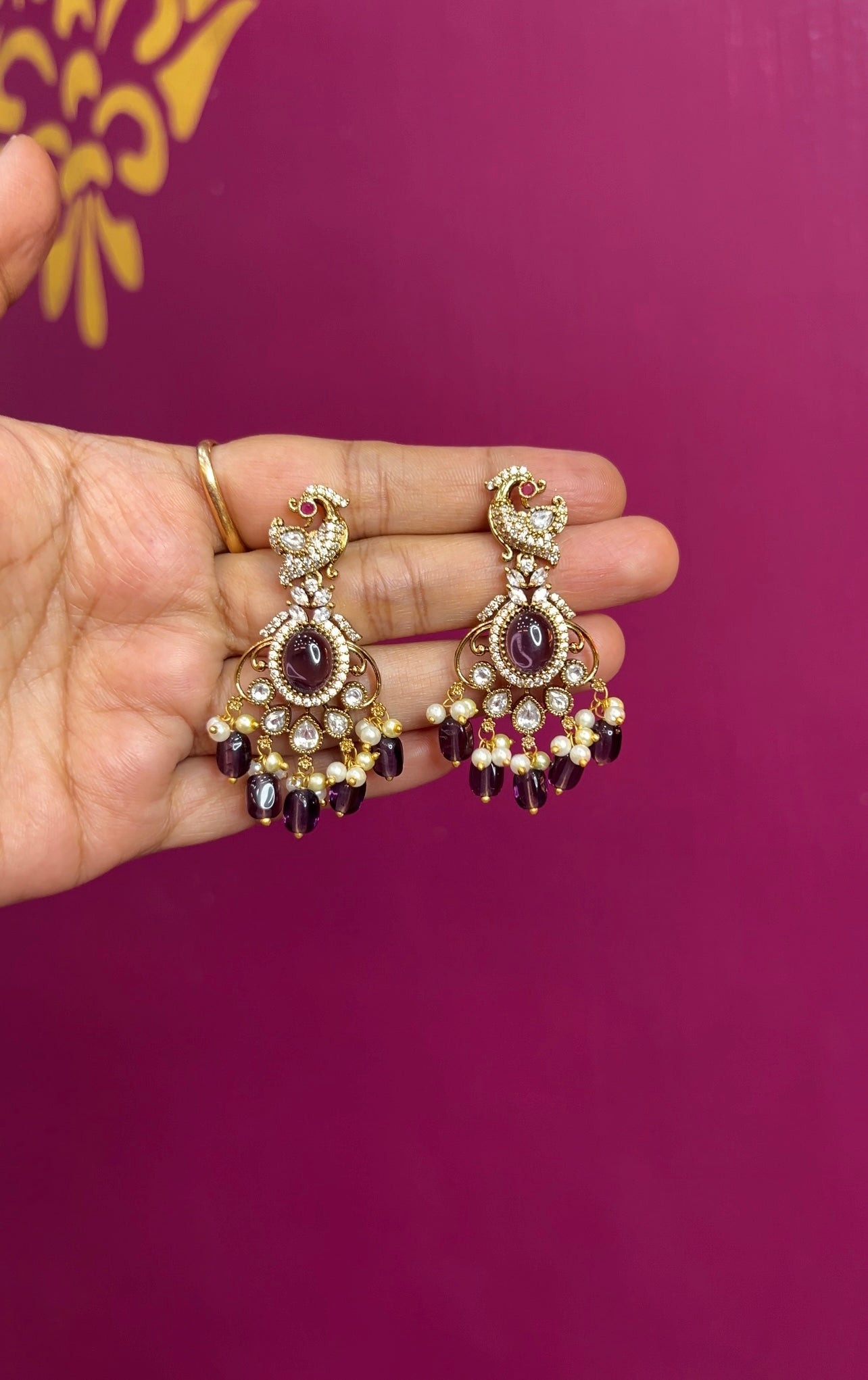 Mehendi Victorian earrings