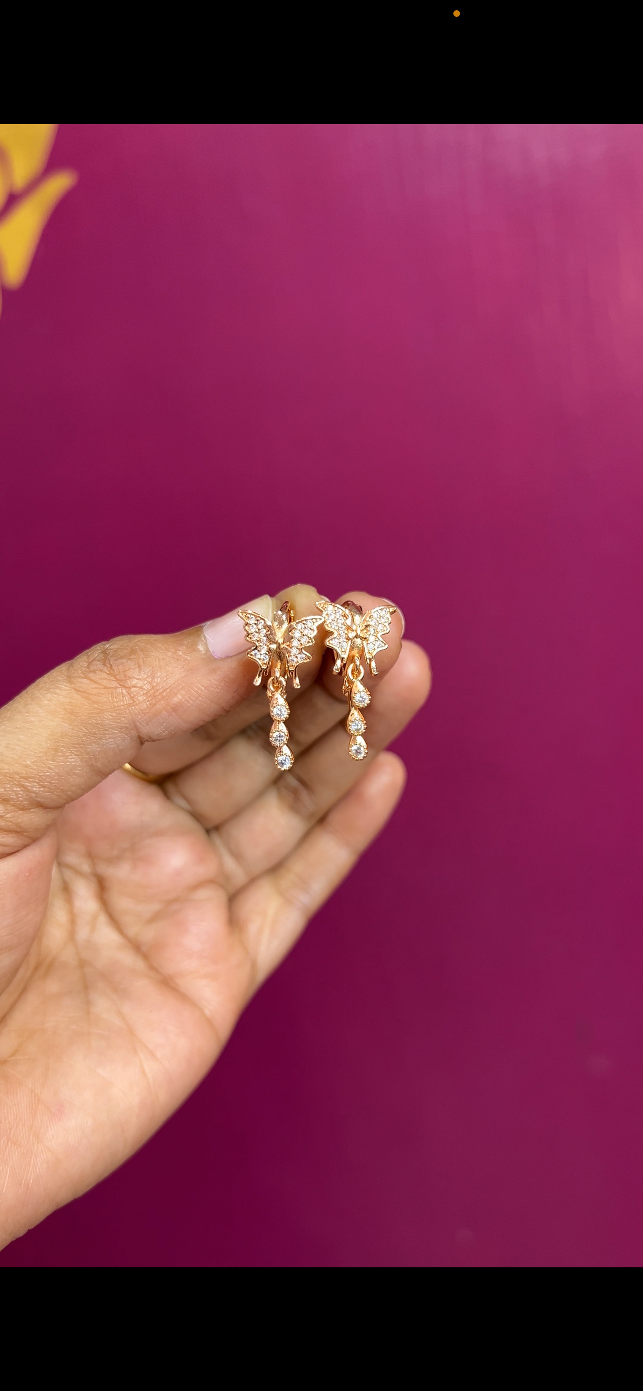 Rose gold earrings RG020