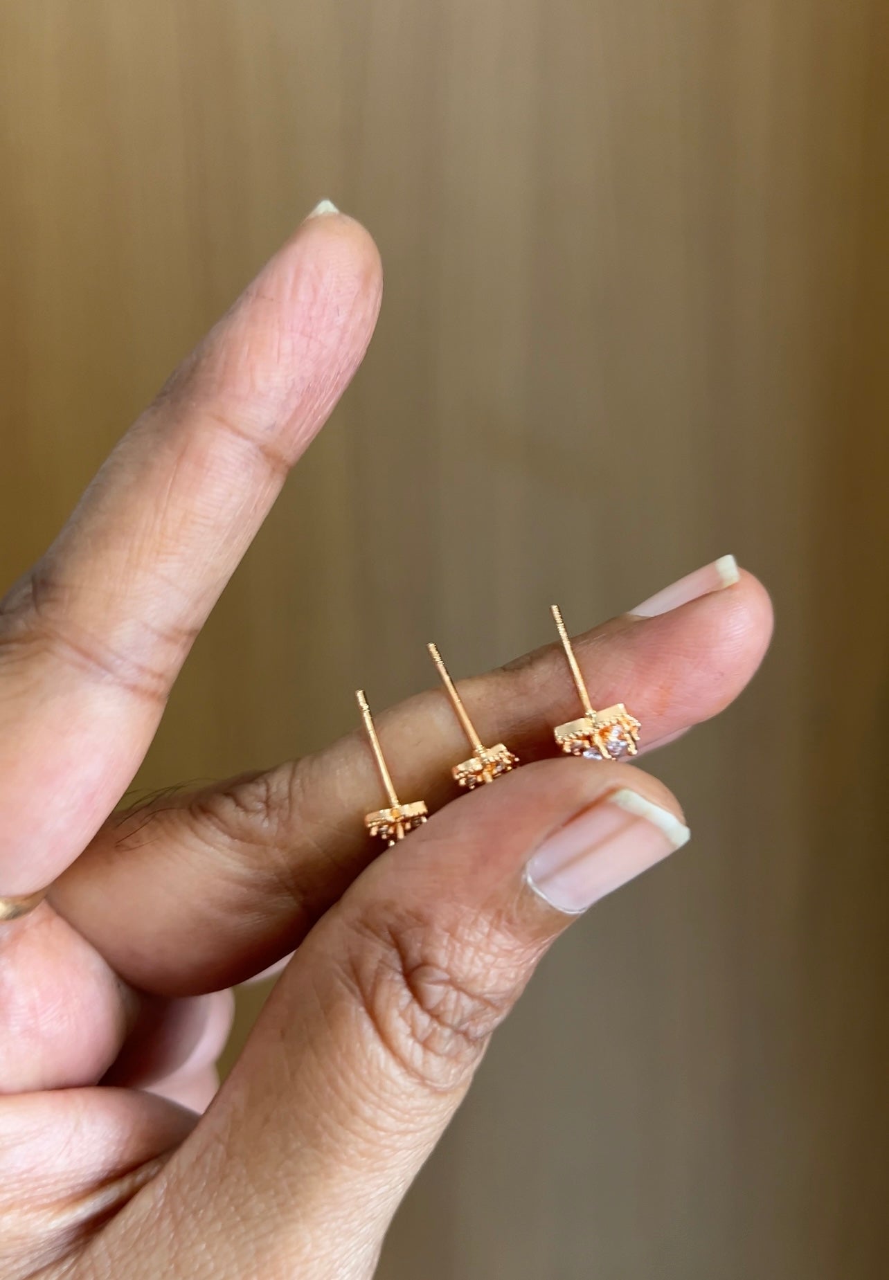 Rose gold earrings RG026