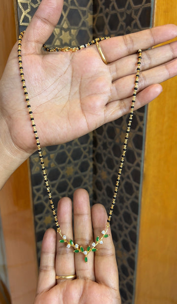 Black beads 22inches BB087