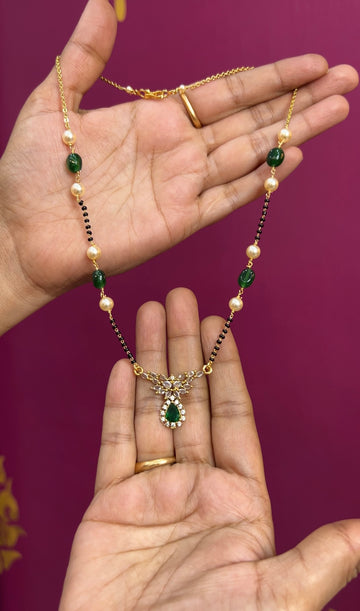 Black beads 16inches BB046